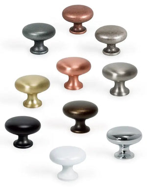 Buton mobilier Viefe Duke, alamă antichizată, Ø 31,4 mm - imagine 3