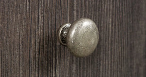 Buton mobilier Viefe Duke, argint antichizat, Ø 31,4 mm - imagine 3