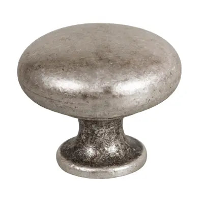 Buton mobilier Viefe Duke, argint antichizat, Ø 31,4 mm