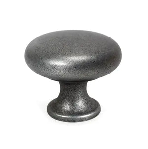 Buton mobilier Viefe Duke, cositor, Ø 31,4 mm