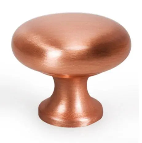 Buton mobilier Viefe Duke, cupru periat, Ø 31,4 mm