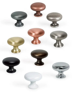 Buton mobilier Viefe Duke, negru mat, Ø 31,4 mm - imagine 4