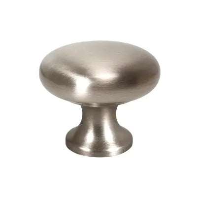 Buton mobilier Viefe Duke, nichel periat, Ø 31,4 mm