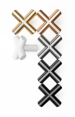 Buton mobilier Viefe Equis, crom lucios, 40 × 40 mm - imagine 3