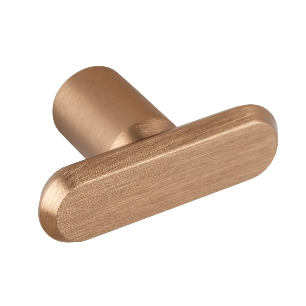 Buton mobilier Viefe Fase, alamă cava periată, 52 mm