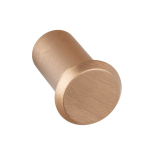 Buton mobilier Viefe Fase, alamă cava periată, Ø 23 mm