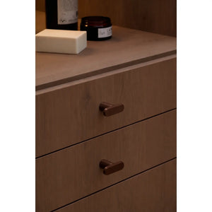 Buton mobilier Viefe Fase, bronz periat, 52 mm - imagine 2