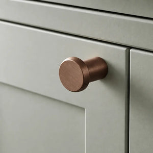 Buton mobilier Viefe Fase, bronz periat, Ø 23 mm - imagine 2