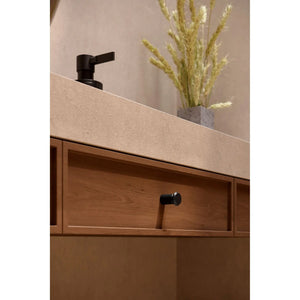 Buton mobilier Viefe Fase, negru periat, Ø 23 mm - imagine 2
