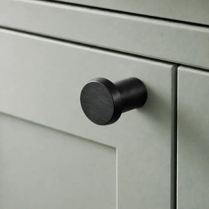 Buton mobilier Viefe Fase, negru periat, Ø 23 mm - imagine 3