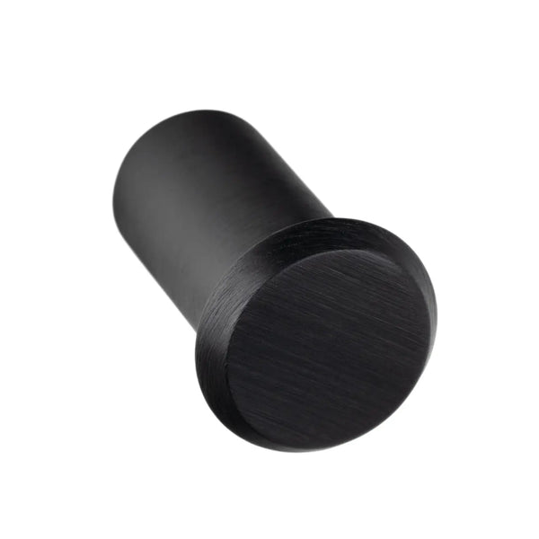 Buton mobilier Viefe Fase, negru periat, Ø 23 mm