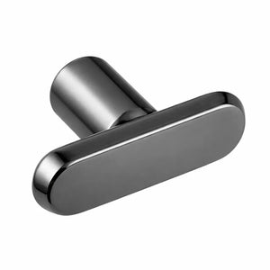 Buton mobilier Viefe Fase, negru titan lustruit, 52 mm