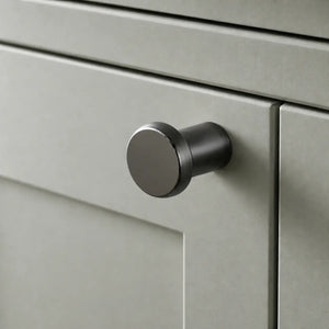 Buton mobilier Viefe Fase, negru titan lustruit, Ø 23 mm - imagine 2