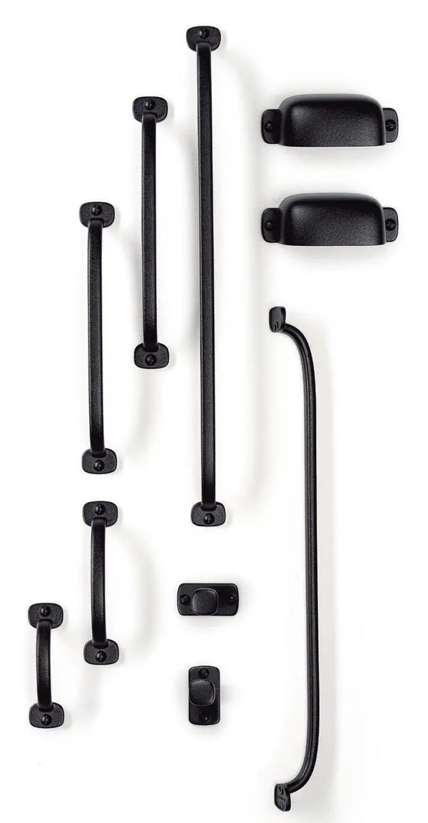 Buton mobilier Viefe Firm, negru texturat, 45,8 mm - imagine 2