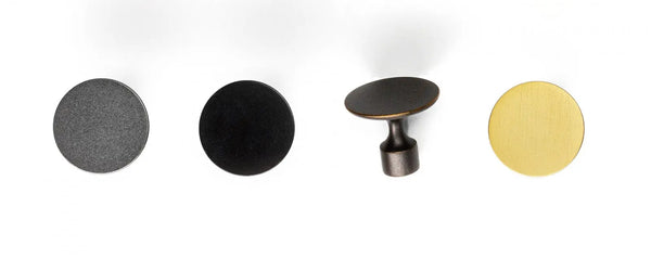 Buton mobilier Viefe Floid, alamă antichizată, Ø 34,8 mm - imagine 3