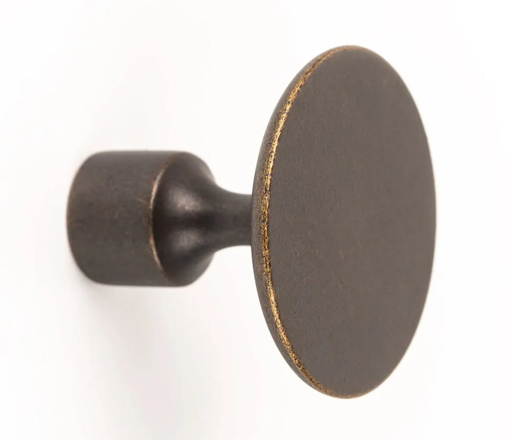 Buton mobilier Viefe Floid, alamă antichizată, Ø 34,8 mm