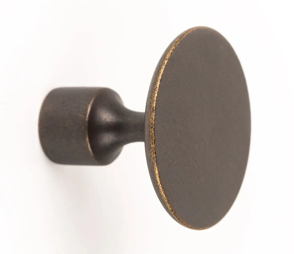 Buton mobilier Viefe Floid, alamă antichizată, Ø 34,8 mm
