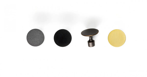 Buton mobilier Viefe Floid, auriu periat, Ø 34,8 mm