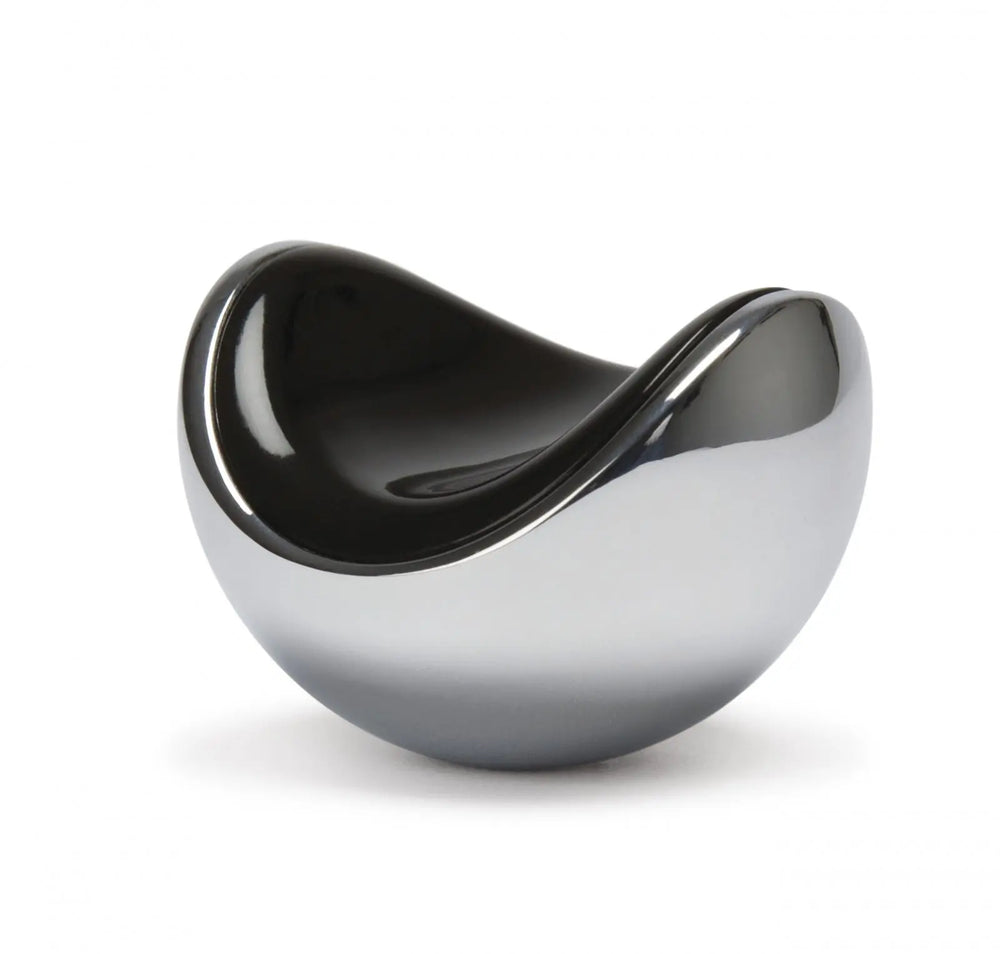 Buton mobilier Viefe Fruit, crom lucios și negru, 40 mm