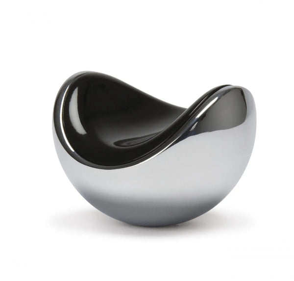 Buton mobilier Viefe Fruit, crom lucios și negru, 40 mm