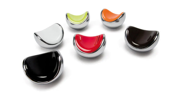 Buton mobilier Viefe Fruit, crom lucios și roșu, 40 mm