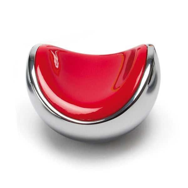 Buton mobilier Viefe Fruit, crom lucios și roșu, 40 mm