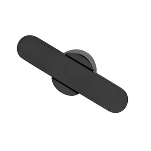 Buton mobilier Viefe Fusion, negru mat, 58 × 31,5 mm