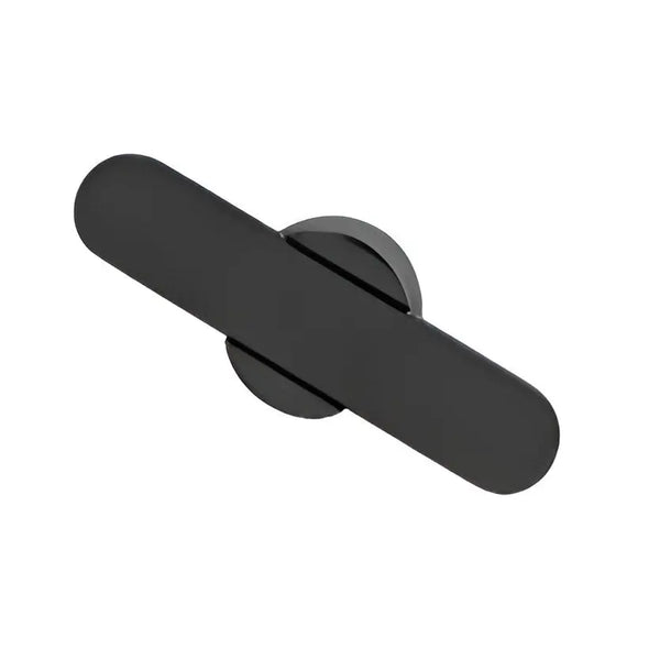 Buton mobilier Viefe Fusion, negru mat, 58 × 31,5 mm