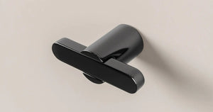 Buton mobilier Viefe Fusion, negru mat, 58 × 31,5 mm - imagine 2