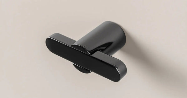Buton mobilier Viefe Fusion, negru mat, 58 × 31,5 mm - imagine 2
