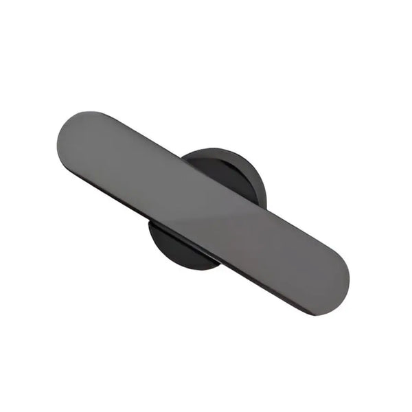 Buton mobilier Viefe Fusion, negru titan lustruit, 58 × 31,5 mm