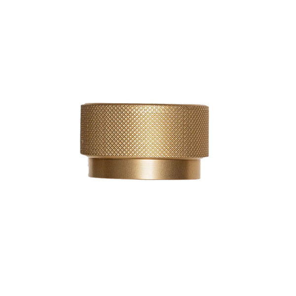 Buton mobilier Viefe Graf Big, alamă întunecată periată, Ø 38 mm