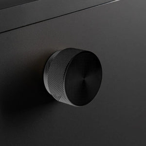 Buton mobilier Viefe Graf Big, negru periat, Ø 38 mm - imagine 4