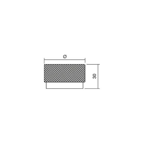 Buton mobilier Viefe Graf Big, negru periat, Ø 38 mm - imagine 5