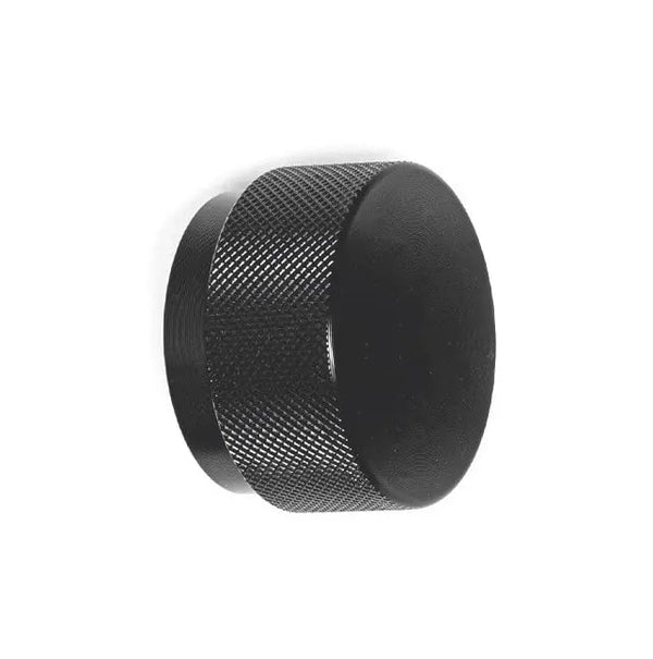 Buton mobilier Viefe Graf Big, negru periat, Ø 38 mm