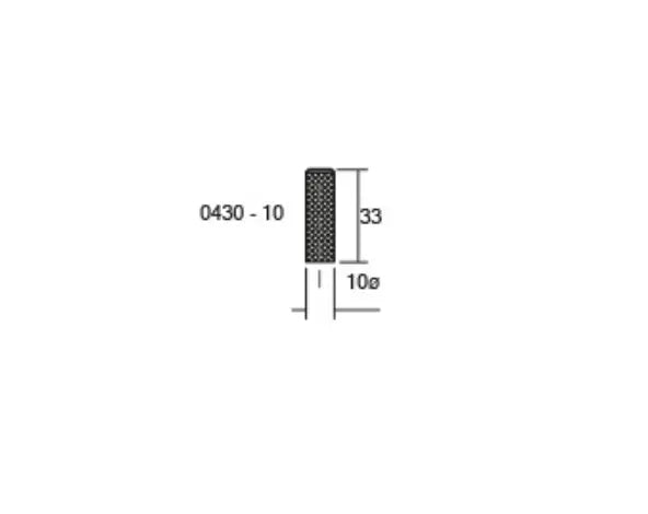 Buton mobilier Viefe Graf Mini, oțel inoxidabil, Ø 10 mm