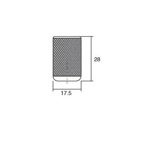 Buton mobilier Viefe Graf, alamă întunecată periată, Ø 17,5 mm