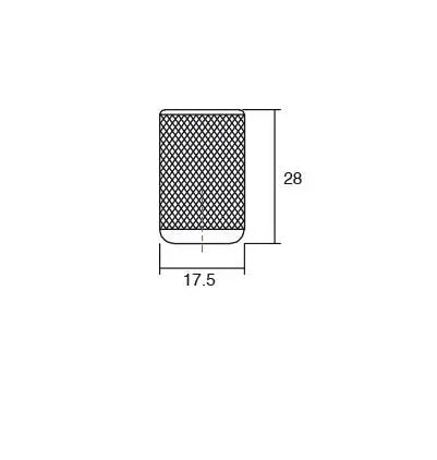 Buton mobilier Viefe Graf, alamă întunecată periată, Ø 17,5 mm