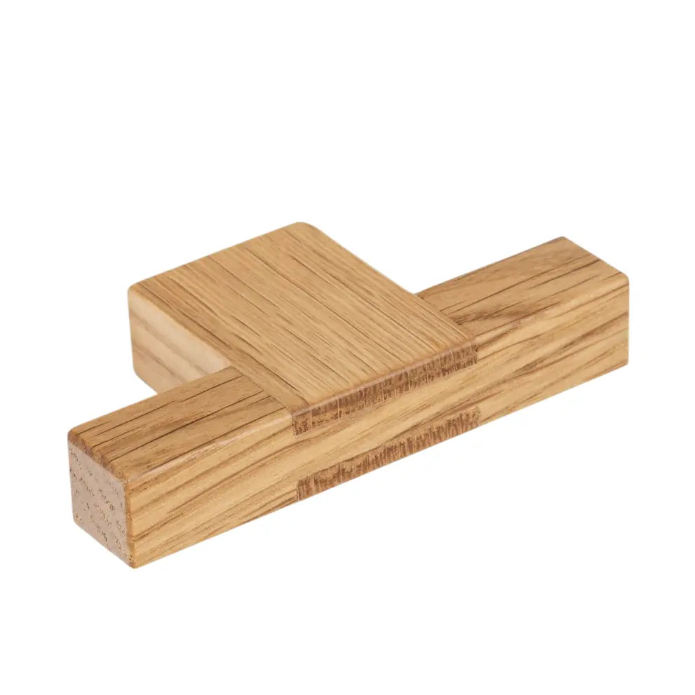 Buton mobilier Viefe Hako, stejar, 76 × 37 mm