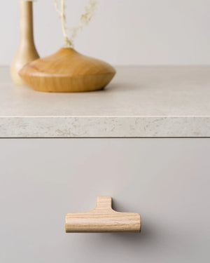 Buton mobilier Viefe Hinoki Wood, natur, 60 × 36,7 mm - imagine 2