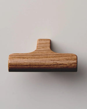 Buton mobilier Viefe Hinoki Wood, nuc, 60 × 36,7 mm - imagine 3