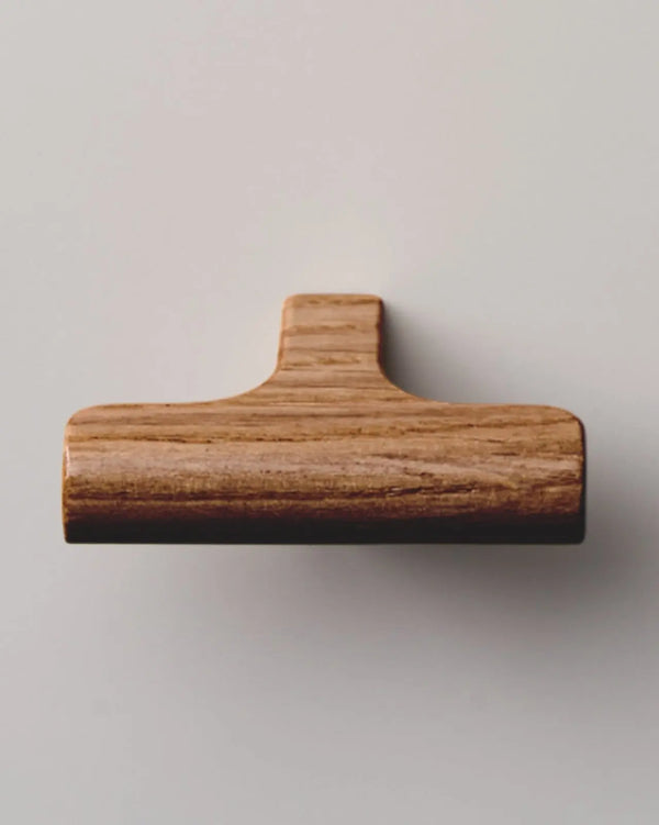 Buton mobilier Viefe Hinoki Wood, nuc, 60 × 36,7 mm - imagine 3