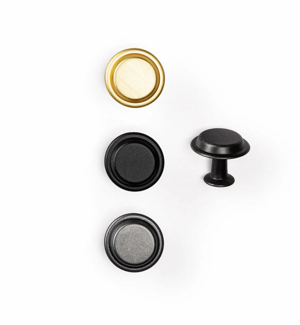 Buton mobilier Viefe Land, alamă antichizată, Ø 40 mm - imagine 2