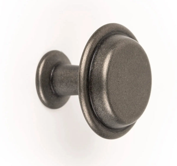 Buton mobilier Viefe Land, cositor, Ø 40 mm