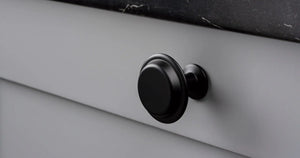 Buton mobilier Viefe Land, negru mat, Ø 40 mm