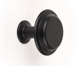 Buton mobilier Viefe Land, negru mat, Ø 40 mm