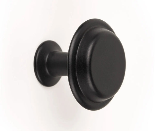 Buton mobilier Viefe Land, negru mat, Ø 40 mm