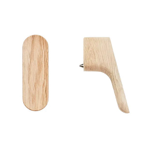 Buton mobilier Viefe Luv Wood, natur, 17,5 × 51,2 mm