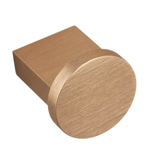 Buton mobilier Viefe Nexx, alamă cava periată, Ø 25 mm
