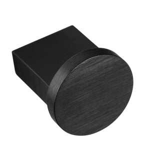 Buton mobilier Viefe Nexx, negru periat, Ø 25 mm